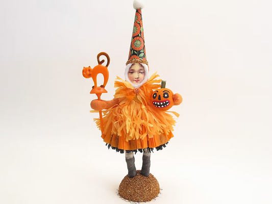 Frills & Chills Figure | Vintage by Crystal Spun Cotton Ornament