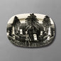 Skeleton and Cemetery Oval Serving Tray | John Derian