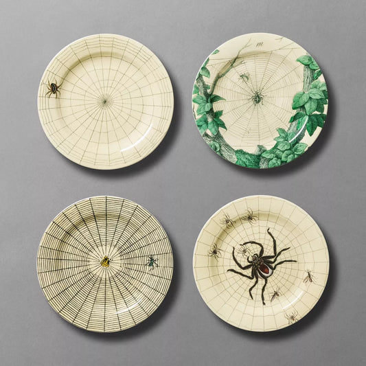 Melamine Spider and Web Appetizer Plates - John Derian Company