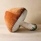 Beaded Mushroom Novelty Plush Pillow Brown | John Derian