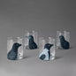 Midnight Dreary Black Bird Highball Glass Set of 4  | John Derian