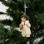 Hedgehog in Beige Coat Christmas Ornament by A World of Craft