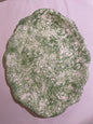 Green Marbleized Large Scalloped Tray | Handmade Erik Bendtsen Ceramics