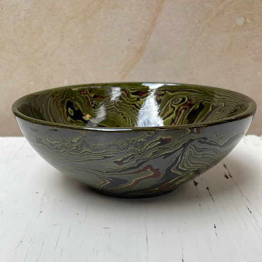 Broceliande Extra Large Bowl with Foot | Atelier Saint André Perrin