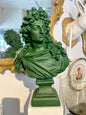 Green King Louis Xiv Bust Christmas Ornament
