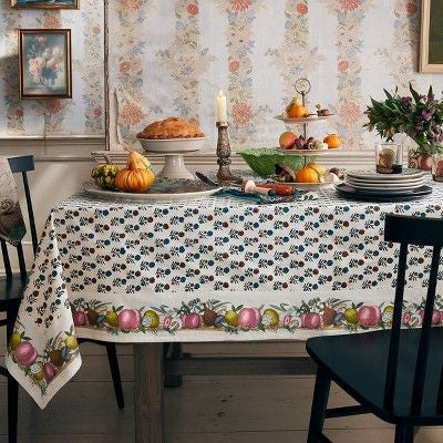 Domino Fall Flowers Tablecloth 150 x 260cm | John Derian