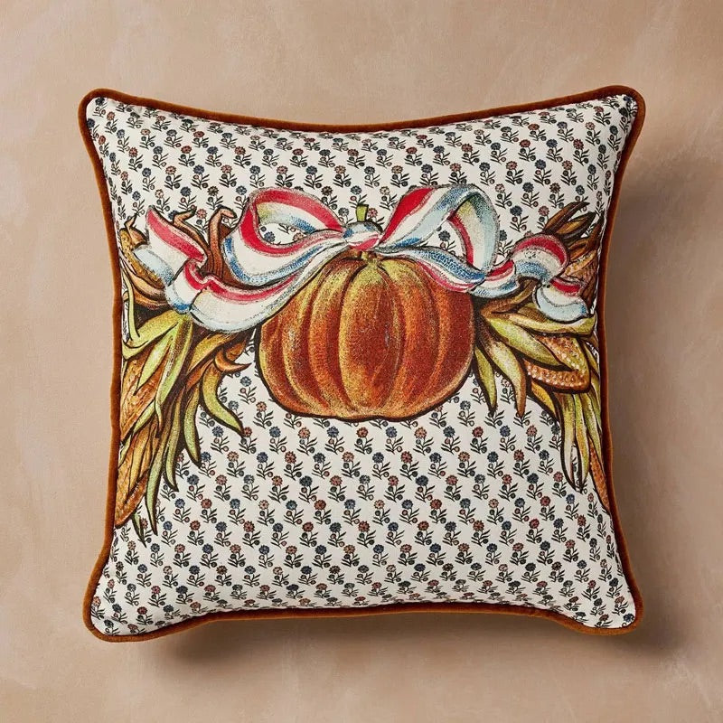 Fall Pumpkin Pillow 46cm Square  | John Derian