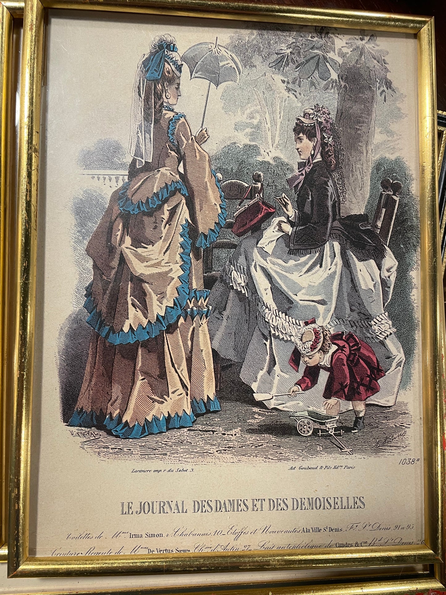 Antique French Fashion Plate # 3 — Le Journal des Dames et des Demoiselles