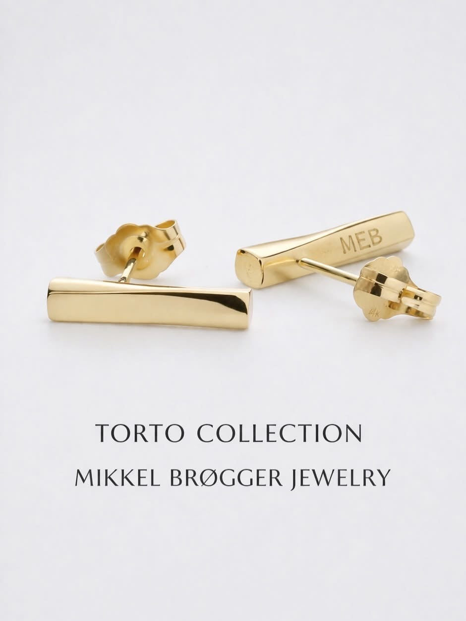 Sif Torto Gold Earrings | Mikkel Brøgger