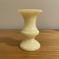 Alabaster Mini Candlestick in Classical Trumpet Form
