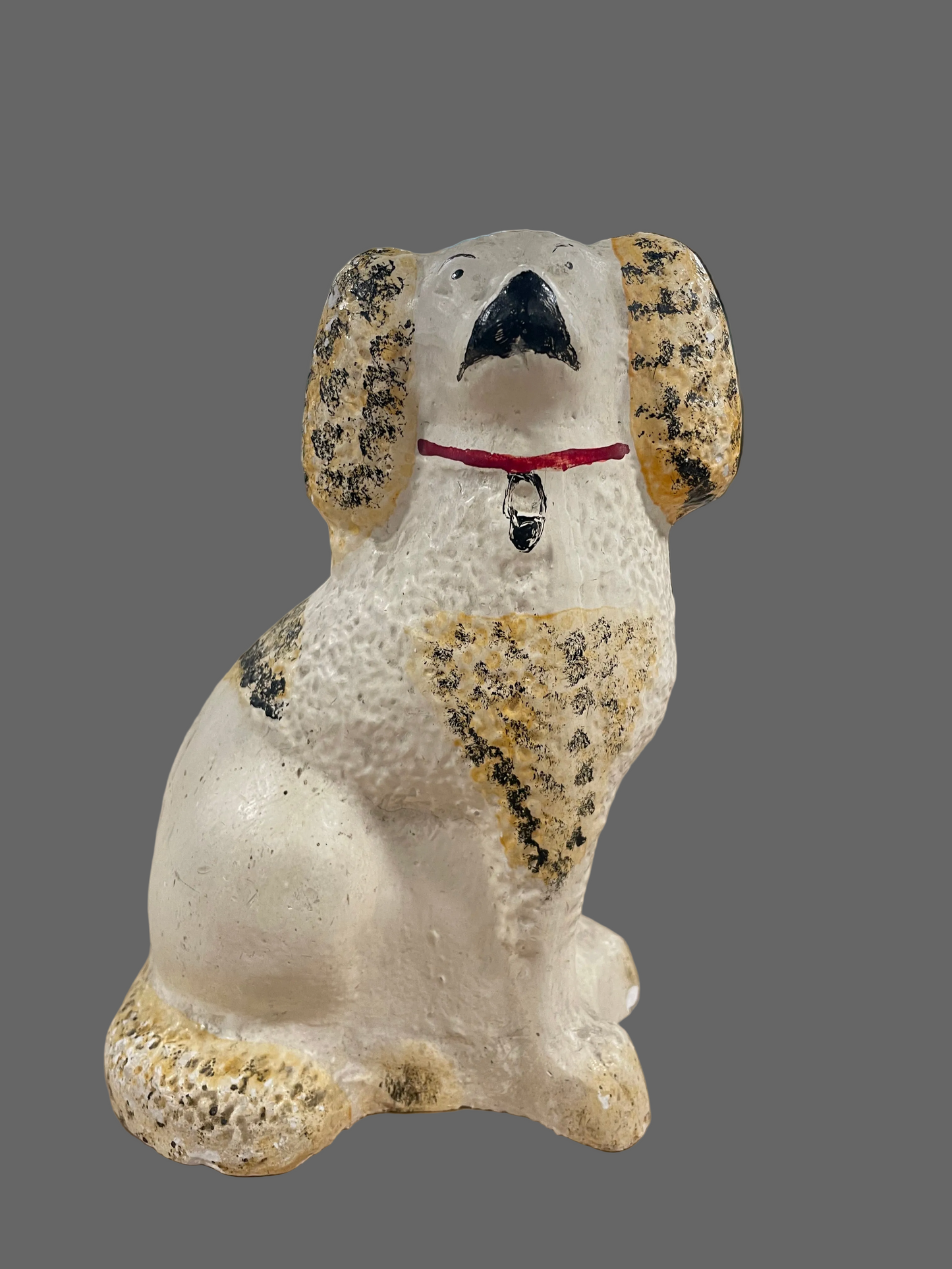 Vintage Cast Composition Stove Dog Figure