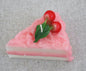 Cherry - Torta/Fette Ciliege Wax Candle - Cake Slice | Cereria Introna