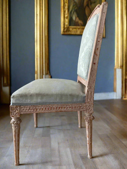 Antique Swedish Gustavian Chair, c. 1770–1800 — Signed Johan Lindgren