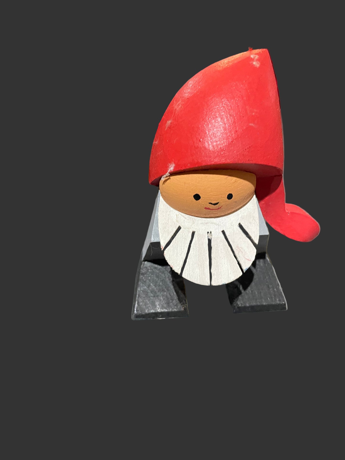 Little Wooden Santa Nisse, Swedish Vintage