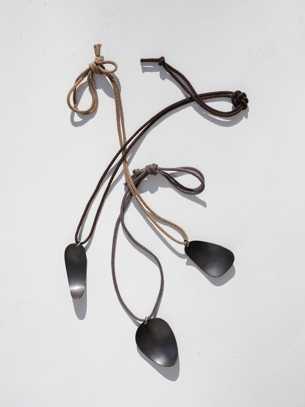 Oxidized Bronze Large Stone Pendant | Mikkel Brøgger