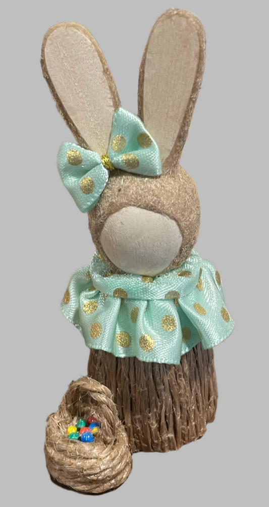 Swedish Bunny in Mint Dress