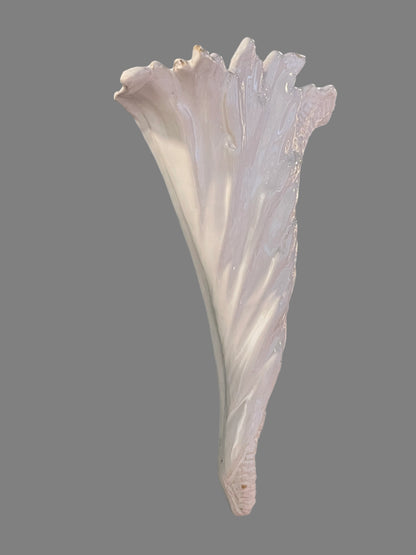 Antique French Gien Wall Pocket Vase, 19th Century Faience