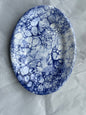 Small Marbled Dinner Plate, Dark Blue | Handmade Erik Bendtsen Ceramics
