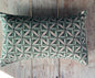 'Mezieres' Vert/Green - Antoinette Poisson Linen Cushion – Domino Paper Design