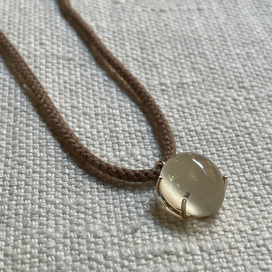 Gold and Moonstone Pendant | Mikkel Brøgger