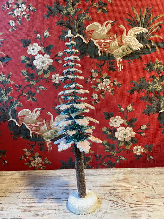 Green With Snow/Frosted Spruce - Cardboard Christmas Tree - 35cm | Ino Schaller