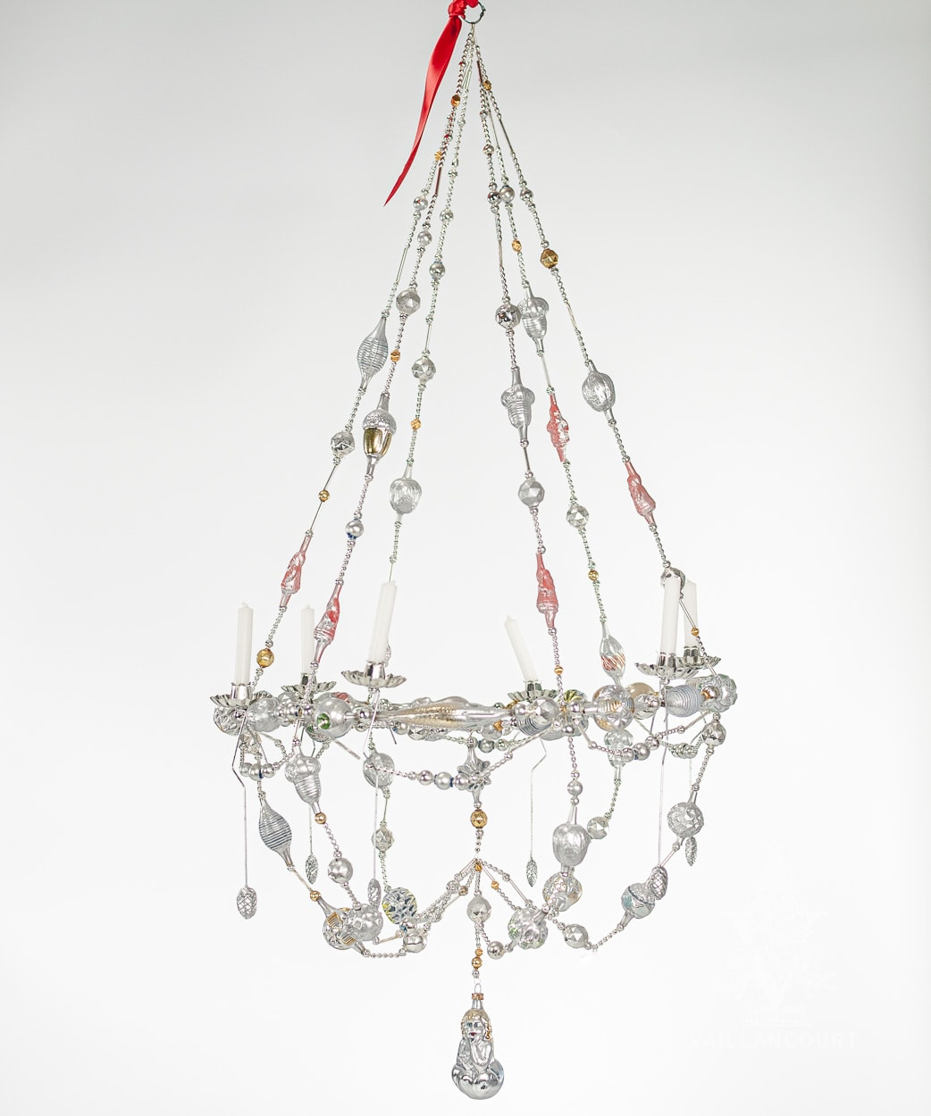 Nostalgic Silver Mushroom Christmas Chandelier