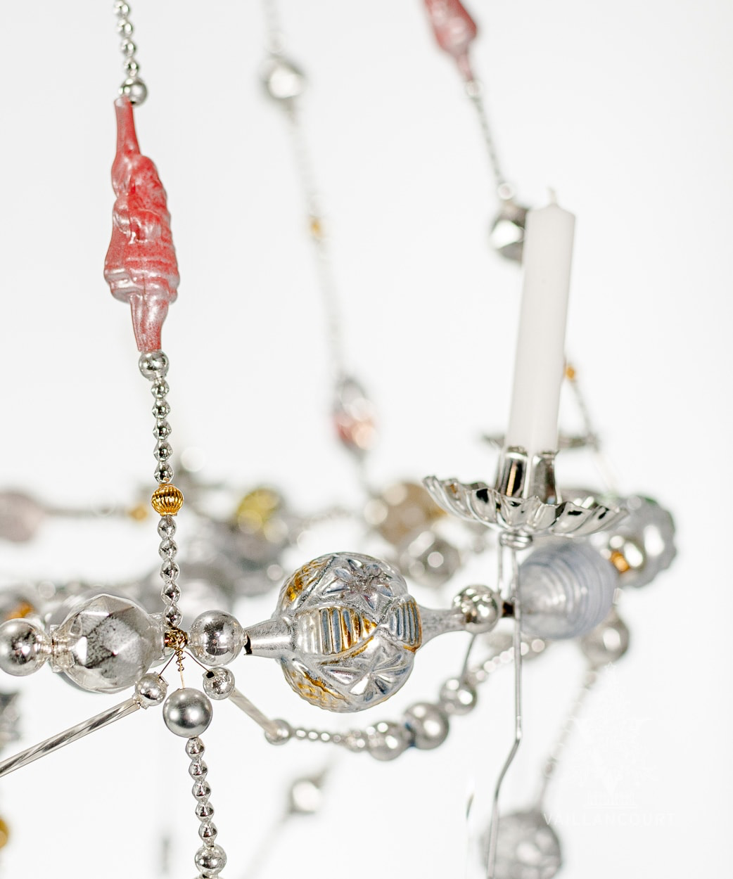 Nostalgic Silver Mushroom Christmas Chandelier