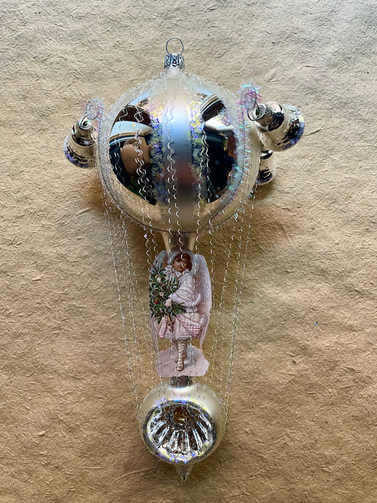 Silver Balloon Ornament | Nostalgie Christbaumschmuck