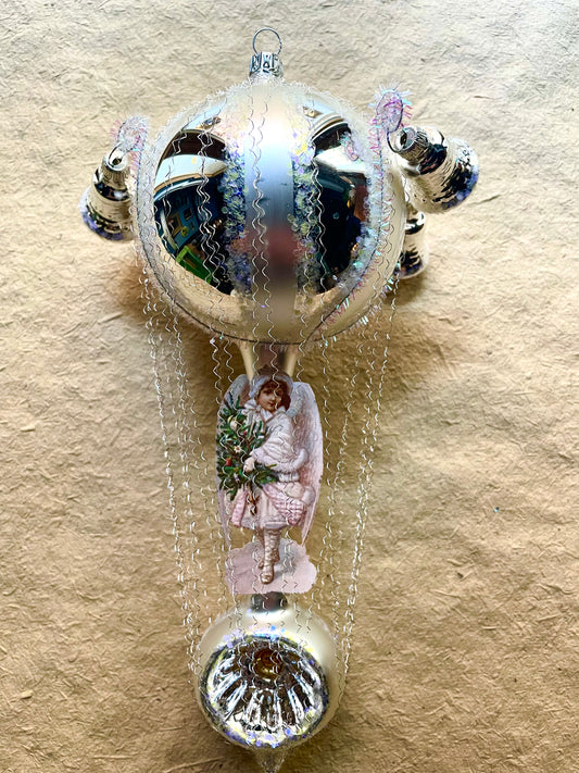 Silver Balloon Ornament | Nostalgie Christbaumschmuck