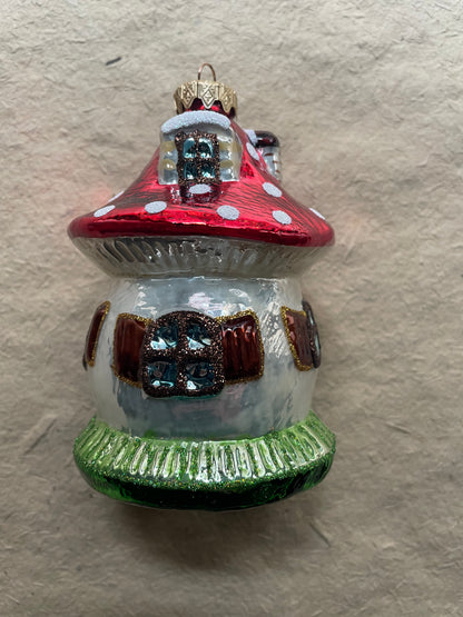 Medium Nostalgic Mushroom House | Nostalgie Christbaumschmuck