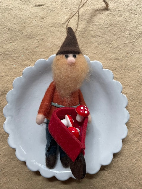 Garden Gnome Christmas Ornament