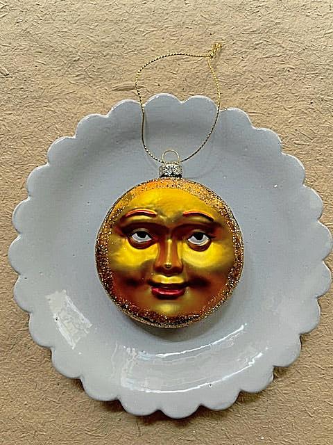 Celestial Moon Christmas Ornament