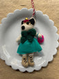 Dog with Moonboots | Christmas Ornament
