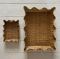 Large Scalloped Tray, Rattan - MithCPH