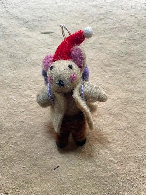 Backpacking Mouse | Christmas Ornament
