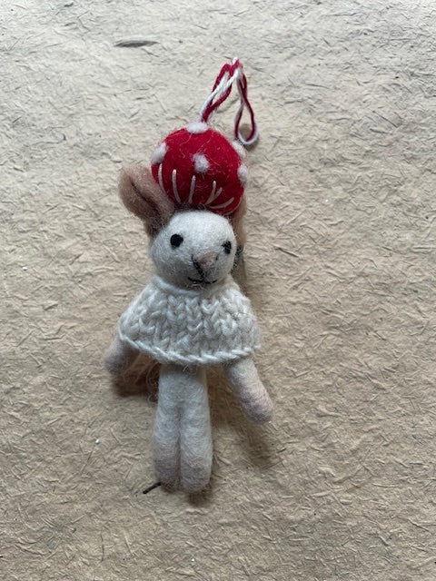 Mushroom Mouse | Christmas Ornament