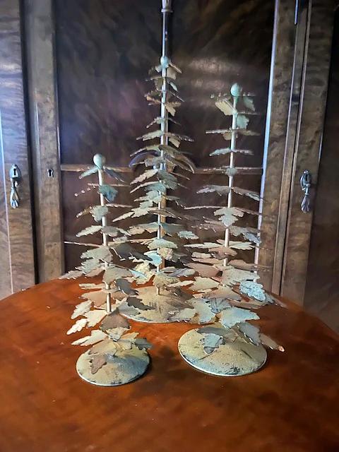 Tin Conifers - Christmas Decoration