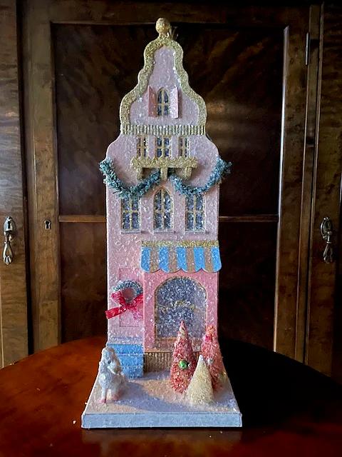 Patisserie Christmas House – Glittery Storybook Holiday Décor