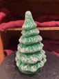 Light Green Christmas Tree with Frost Beaded  - Papier-Mache | Ino Schaller