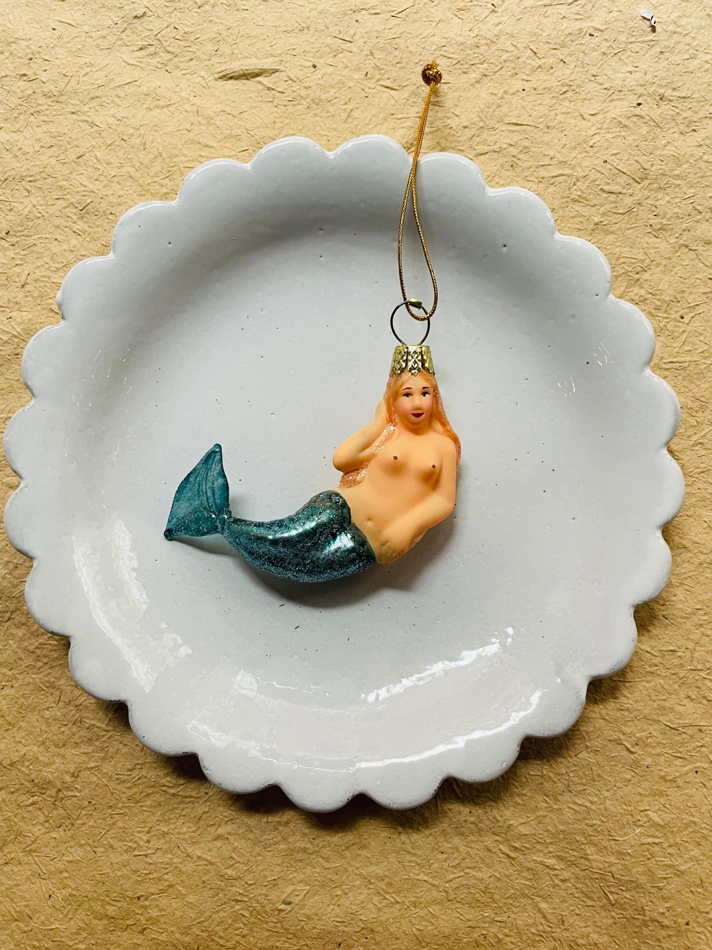 Mermaid Glass Ornament