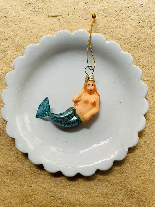 Mermaid Glass Ornament