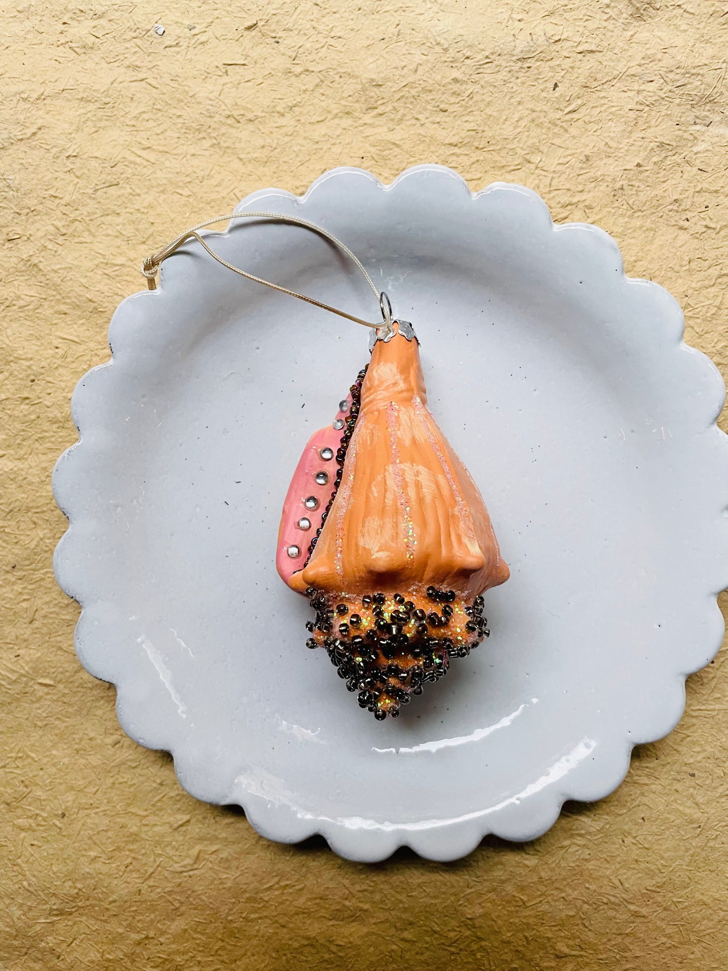 Beachcomber Glass Shell Ornaments – Set of 8 Styles