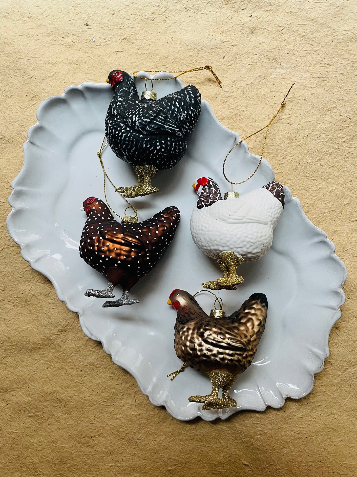 Farmhouse Hen Ornament