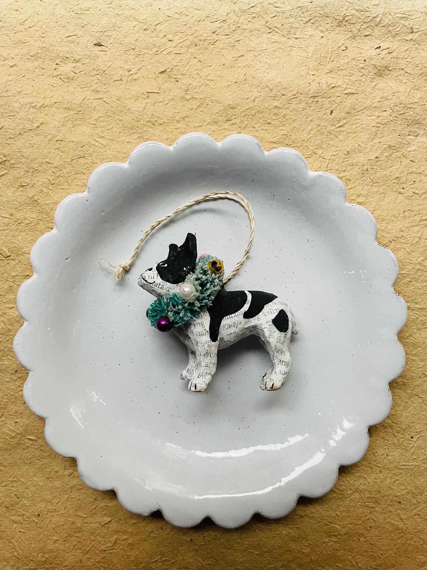 French Bulldog - Frenchie - Paper Ornaments Two Styles