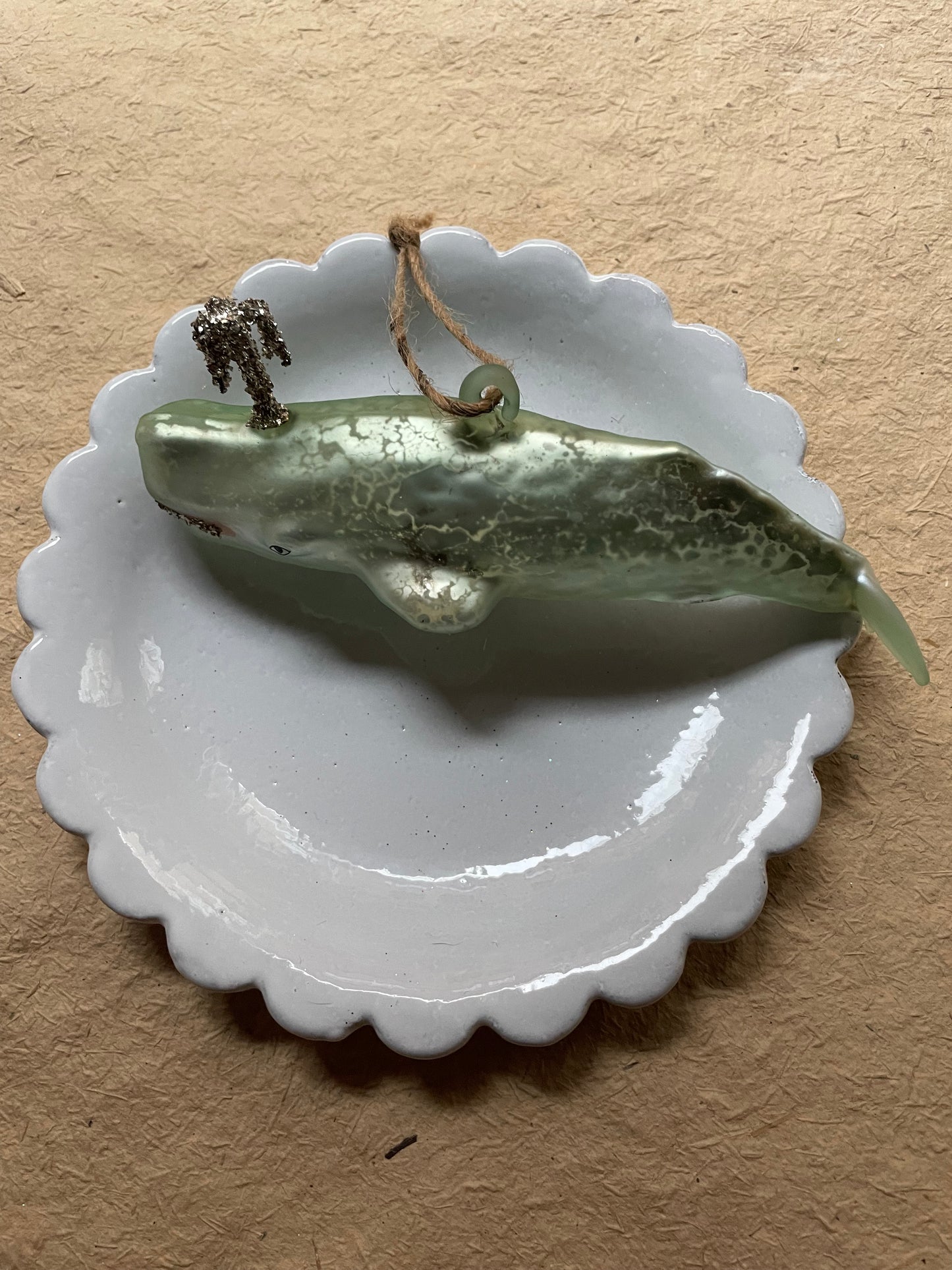 Whale Glass Ornaments – Blue, Teal & Mint