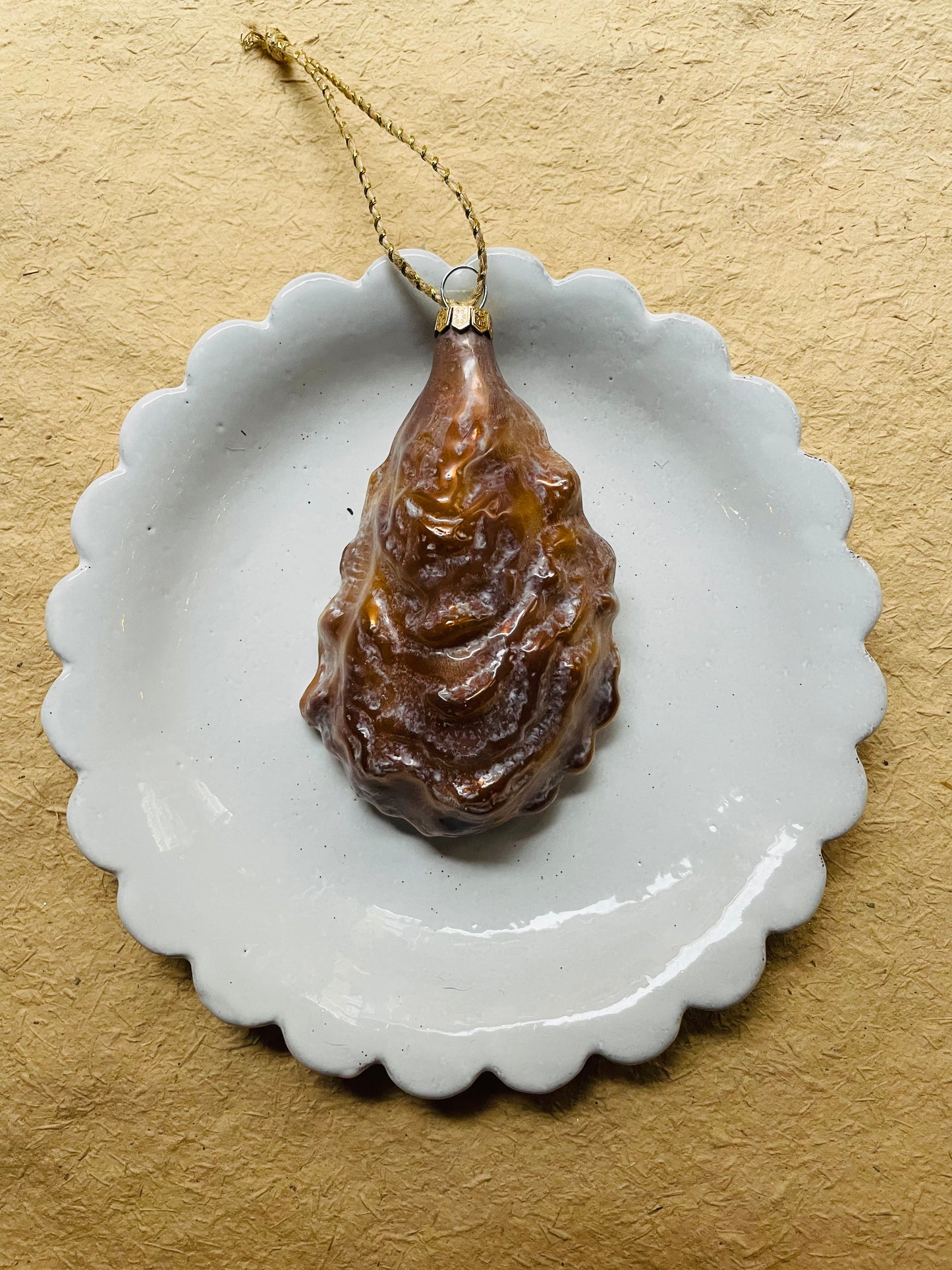 Oyster Glass Ornament