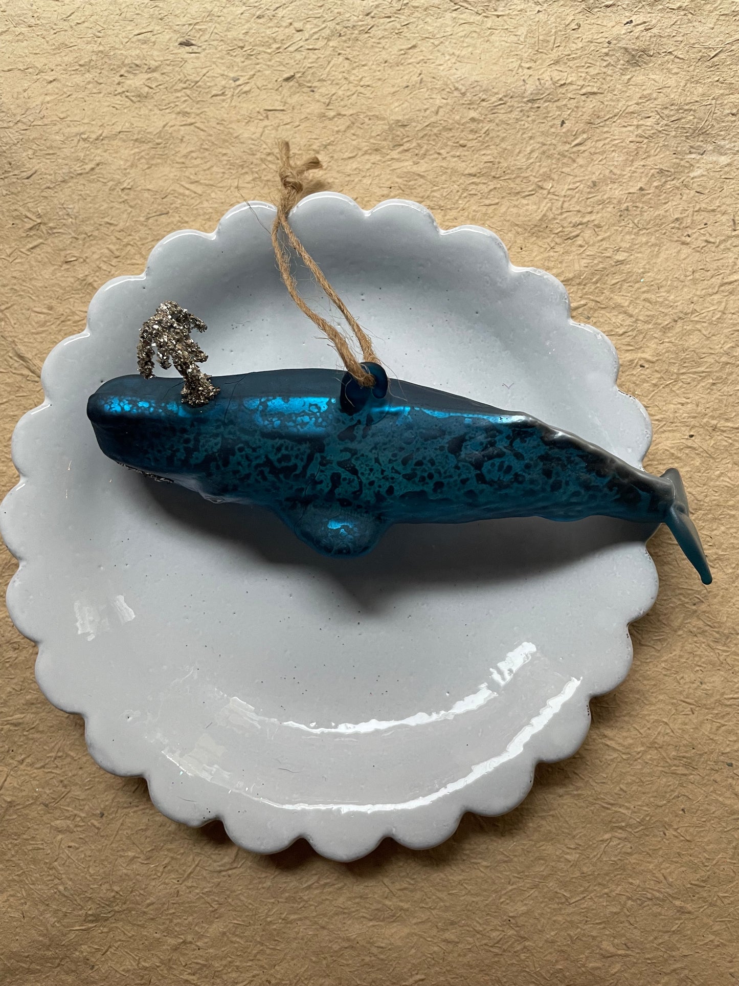 Whale Glass Ornaments – Blue, Teal & Mint
