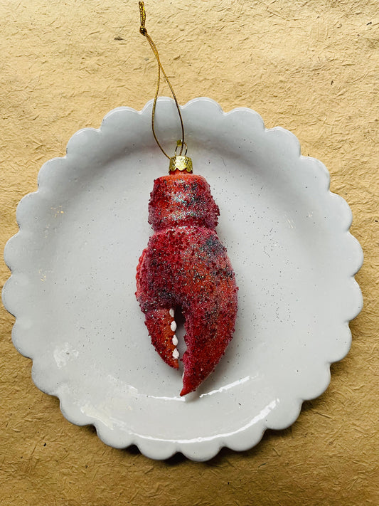 Lobster Claw Christmas Ornament