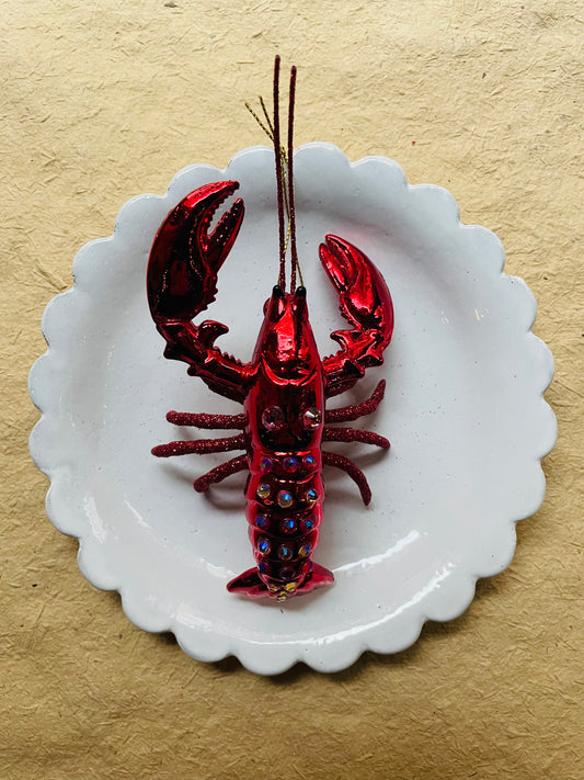 Lobster Glass Ornament