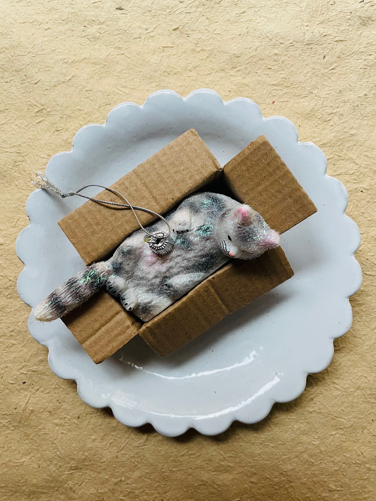 Best Cat Toy Glass Ornament